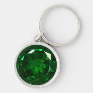 Round Emerald Sleutelhanger
