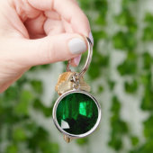 Round Emerald Sleutelhanger (Hand)