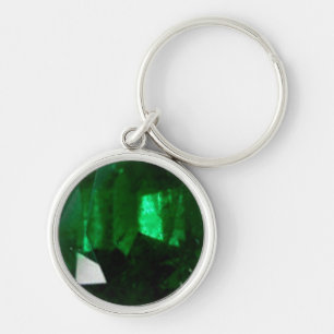 Round Emerald Sleutelhanger