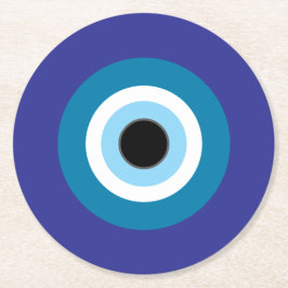 Round Evil Eye Onderzetter set van 6