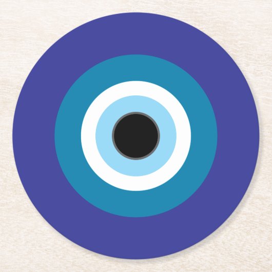 Round Evil Eye Onderzetter set van 6 (Voorkant)