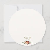 Round Fall Wedding Save the Date Kaart (Achterkant)