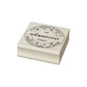 Round Family Name Seal | Create Return Address Rubberstempel (Stempel)