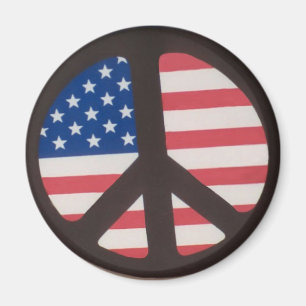 Round Flag Magnet