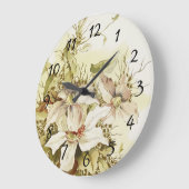 Round Floral Clock Grote Klok (Hoek)