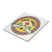 Round Free Tibet Tegeltje (Zijkant)