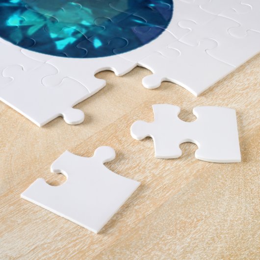 Round Gemstone Ruby Sapphire Emerald Topaz Puzzle Legpuzzel (Zijkant)