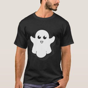 Round Ghost Schattige Ghost Halloween Spooky Seizo T-shirt