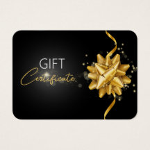 Round Gold Bow Classy Luminous Elegant Black Gift