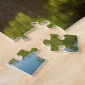 Round Grey Rock Bridge over een rivier in de Bosse Legpuzzel (Zijkant)