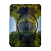 Round Grey Rock Bridge over een rivier in de Bosse Magneet (Verticaal)