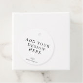 Round gunst Label afdrukken (In situ)