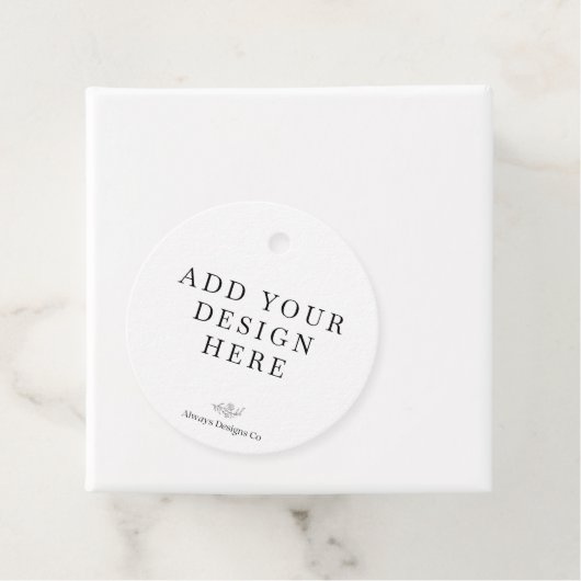 Round gunst Label afdrukken (In situ)