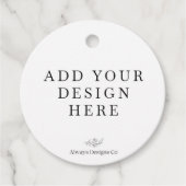 Round gunst Label afdrukken (Voorkant)