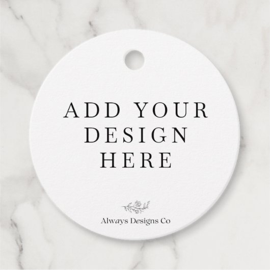 Round gunst Label afdrukken (Voorkant)