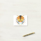 Round Head Tiger Post-it® Notes (Op bureau)