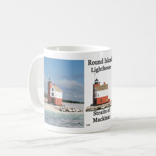 Round Island Light-mok Koffiemok (Voorkant links)