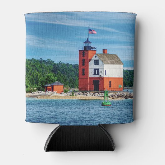 Round Island Lighthouse Blikjeskoeler (Voorkant)