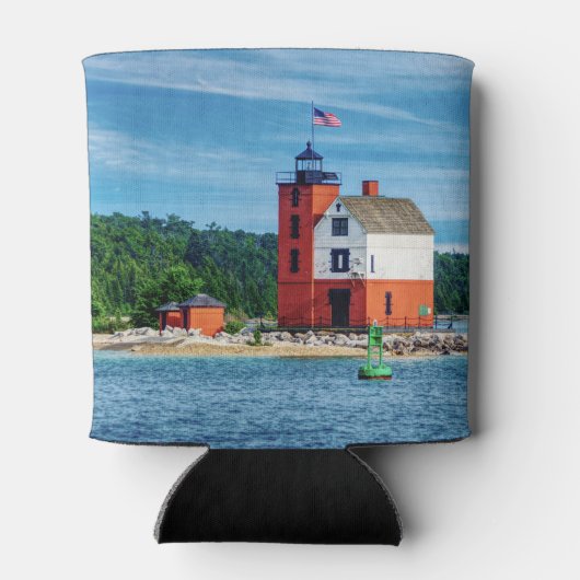 Round Island Lighthouse Blikjeskoeler (Achterkant)