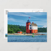 Round Island Lighthouse Briefkaart (Voorkant / Achterkant)