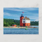 Round Island Lighthouse Briefkaart (Voorkant)