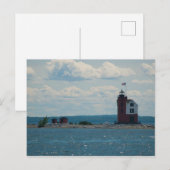 Round Island Lighthouse, Mackinac Island, Michigan Briefkaart (Voorkant / Achterkant)