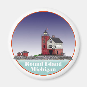 Round Island Lighthouse Magneet