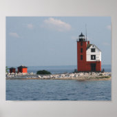 Round Island Lighthouse Poster (Voorkant)