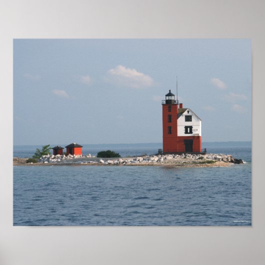 Round Island Lighthouse Poster (Voorkant)