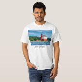 Round Island Lighthouse T-shirt (Voorkant volledig)