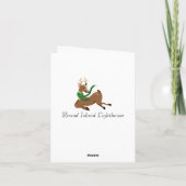 Round Island Vuurtoren Kerst Kaart (Achterkant)