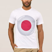 Round Japan Flag Mannen T-Shirt (Voorkant)