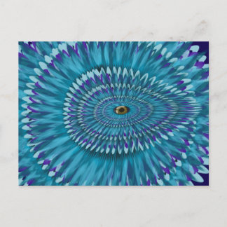 Round Jurassic EYE SEE YOU doodle  Briefkaart