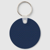 Round keychain with a dark blue background (Voorkant)