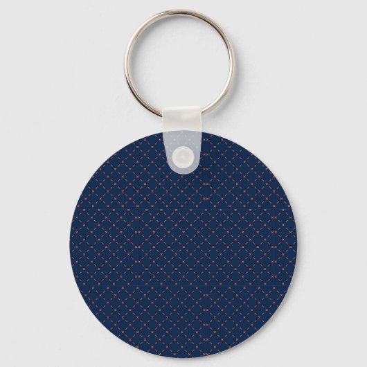 Round keychain with a dark blue background (Achterkant)