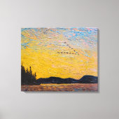Round Lake Mud Bay | Tom Thomson | Canvas Afdruk (Voorkant)