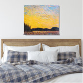 Round Lake Mud Bay | Tom Thomson | Canvas Afdruk (Insitu (Slaapkamer))