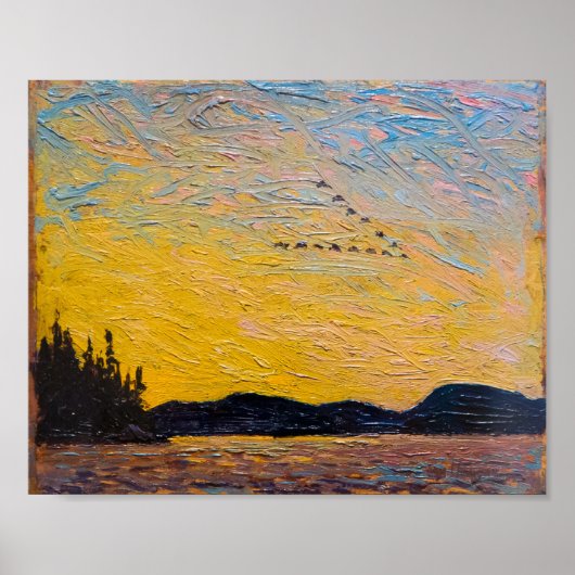 Round Lake Mud Bay | Tom Thomson | Poster (Voorkant)