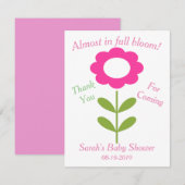 Round Lip Balm Floral Baby shower Favor Informatiekaartje (Voorkant / Achterkant)