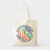 Round Logo Company Branded Business Promotion Tote Bag (Voorkant)