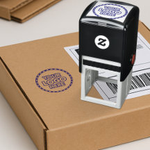 Round Logo Stamp for Business Branding - 1.5 Inch