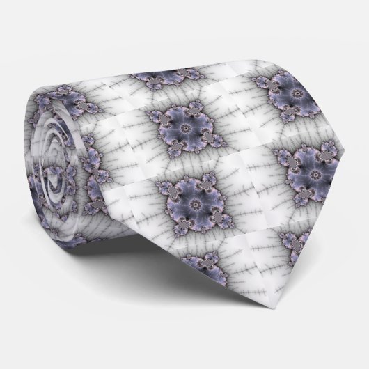 Round Mandelbrot - Fractal Stropdas (Opgerold)