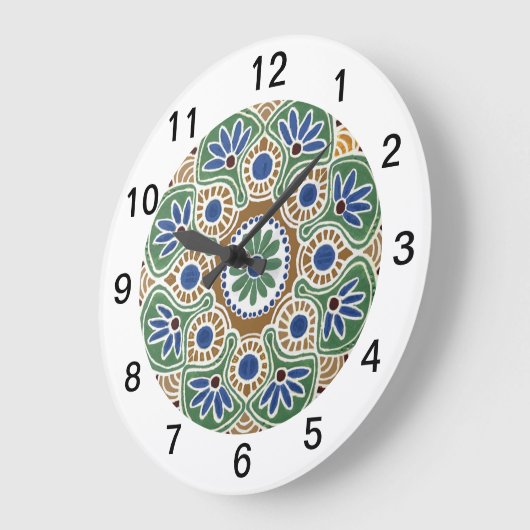 Round Medallion Wall Clock Grote Klok (Hoek)