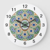 Round Medallion Wall Clock Grote Klok (Voorkant)