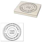 Round Modern Lijst Business Custom Logo Website Rubberstempel (Gestempeld)