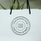 Round Modern Lijst Business Custom Logo Website Rubberstempel