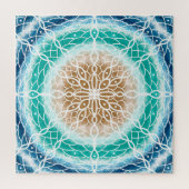 Round Ocean Waves Mandala Legpuzzel (Verticaal)