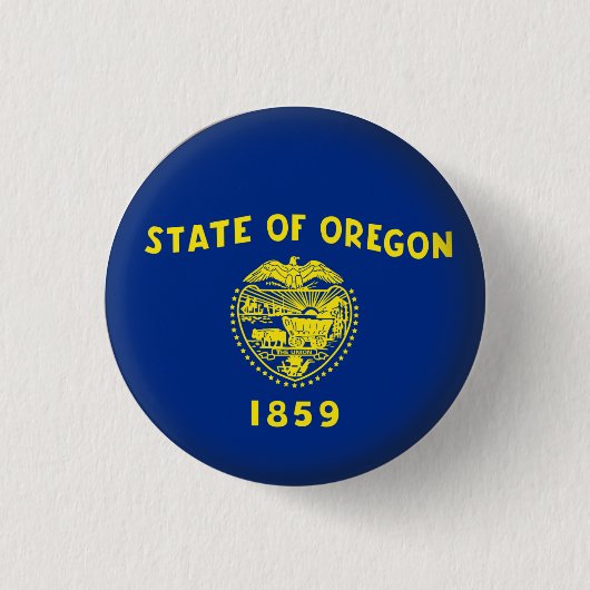 Round Oregon Ronde Button 3,2 Cm (Voorkant)