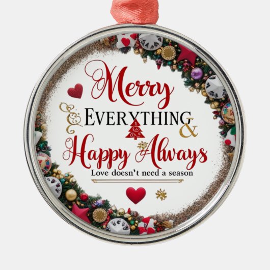 Round Ornament – Luxury Christmas Decoration (Voorkant)
