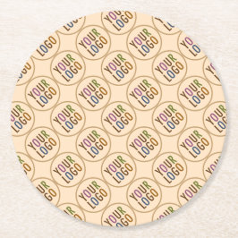 Round Paper Coasters Company Logo Promotional Bulk Ronde Kartonnen Onderzetter
